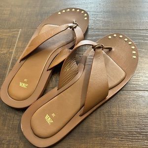 Zara open toe sandals/flip flops